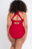 Цельный купальник бандо Curvy Kate Wrapsody Bandeau Swimsuit CS005600 Red