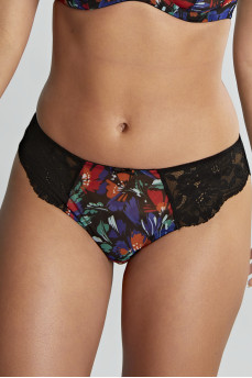 Трусики бразилійки Panache Nina 10942 Black Floral