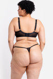 Трусики тонги Curvy Kate Stardust Thong СК083200 Black Sparkle