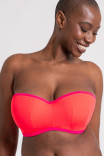 Купальний бандо-топ Curvy Kate Minimalist Strapless Multiway Bikini CS030307 Coral/Pink