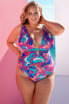 Цілісний купальник двосторонній Curvy Kate Ibiza Reversible Non-Wired Mulitway CS039607 Print Mix