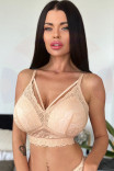 Уценка. Бюстгальтер мягкий браллет без косточек Parfait Mia Lace P5951 Bare