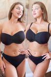 Купальный топ балконет Krisline Beach Balkonette MHM Black