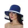 Классическая летняя шляпа двухцветная  от Delmare